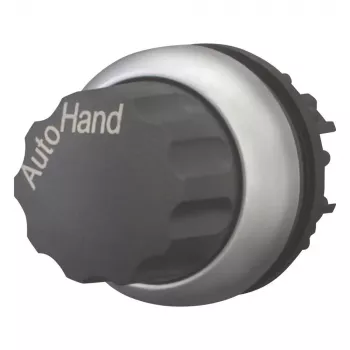 Eaton M22-WR-X91 attuatore selettore, manopola, 2 posizioni, a scatto, anello frontale in plastica nera, 22,5 mm