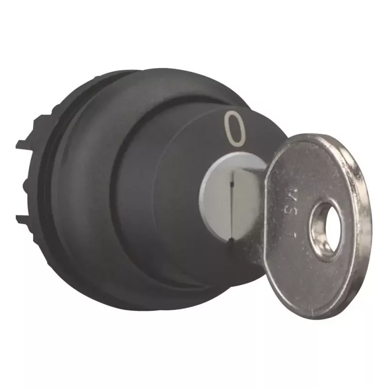 Eaton M22S-WRS attuatore selettore a chiave, 2 posizioni, a scatto, nero 216889