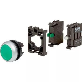 Eaton M22-DL-G-K10LED-BVP pulsante luminoso, verde, 1 NO, LED 24 V AC/DC, anello frontale in plastica 110930