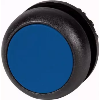Eaton M22S-DL-B attuatore pulsante, momentaneo, collare nero, lente blu, 22,5 mm 216932