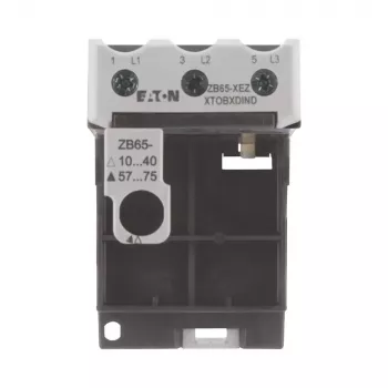 Eaton ZB65-XEZ zoccolo relè di protezione motore, montaggio su guida DIN/a vite, 3 poli, 690V AC 278474