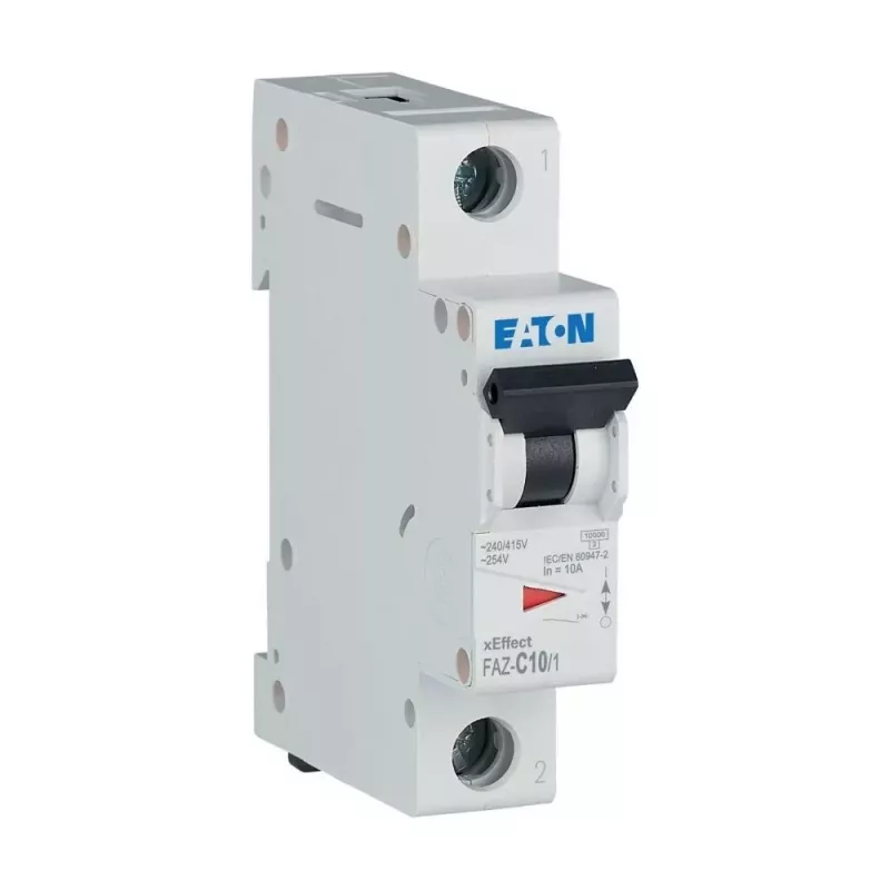 Eaton FAZ-C10/1 interruttore automatico, 1 polo, caratteristica C, 10 A, 240/415 V AC 278557