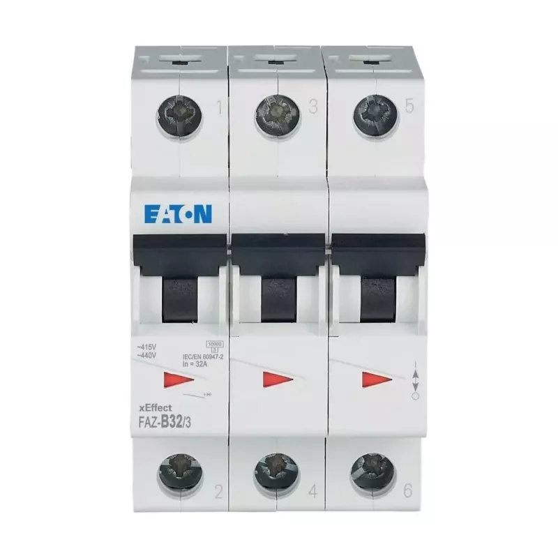 EATON FAZ-B32/3 interruttore automatico 32 A, 3 poli, caratteristica B, 6 kA 278850
