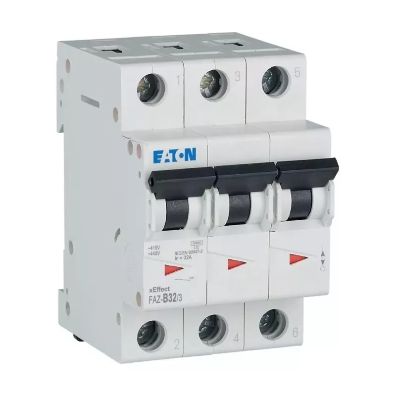 EATON FAZ-B32/3 interruttore automatico 32 A, 3 poli, caratteristica B, 6 kA 278850