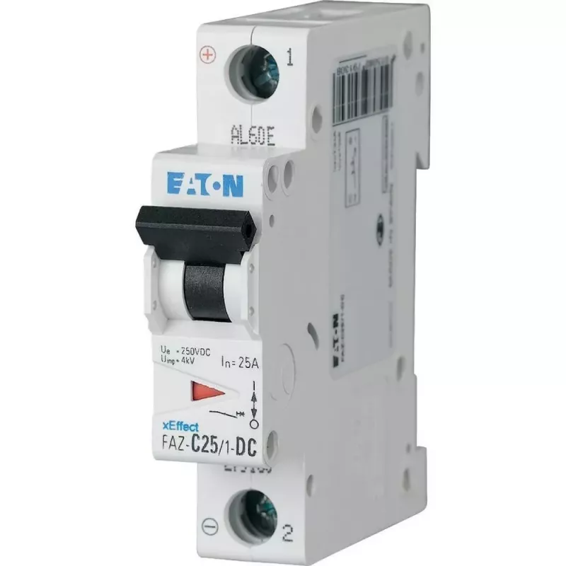 Eaton FAZ-C6/1-DC interruttore magnetotermico miniaturizzato, 1 polo, 6 A, tipo C, DC, 279125