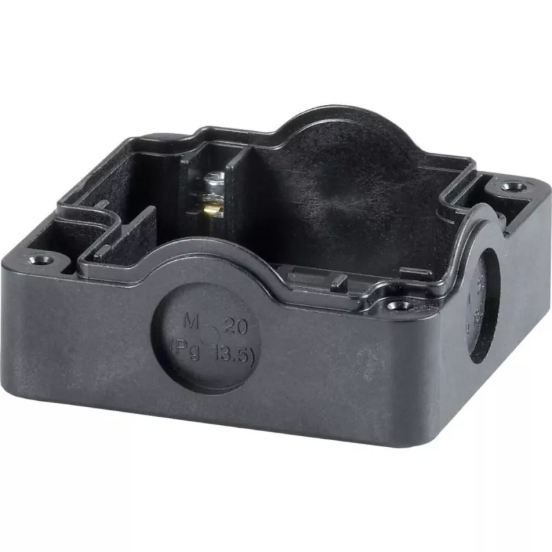 Eaton 229753 piastra di base per quadro elettrico, montaggio a vite, nero, 85 x 85 x 101 mm