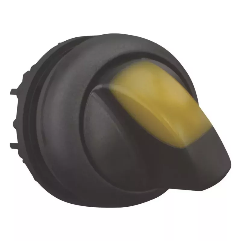 Eaton M22S-WLKV-Y attuatore selettore, 3 posizioni, manopola, nero, anello frontale in plastica 284543