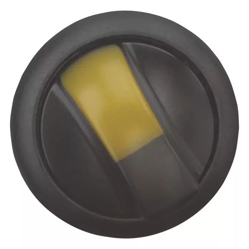 Eaton M22S-WLKV-Y attuatore selettore, 3 posizioni, manopola, nero, anello frontale in plastica 284543