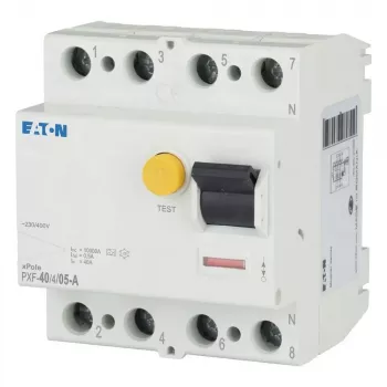 Eaton PXF-40/4/05-A interruttore differenziale (salvavita), 4 poli, 40 A, 50 mA, tipo A 236779
