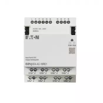 Eaton easyE4 modulo di espansione I/O digitale AC, 16 ingressi, 4 uscite a relè, 100-240 V AC (197222)