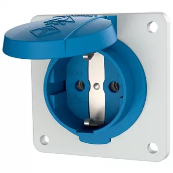 Mennekes 11031F presa Schuko da parete, 16 A, 230 V, IP54, blu