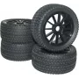 Reely 1:8 Buggy ruote complete Street 10 razze nero 4 pz. (RA093SBA1)