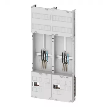 Eaton ZSD-Z27A1332 quadro contatori con quadro di distribuzione, 1 posto contatore, 1 quadro di distribuzione, 63 A, sbarra collettrice a 5 poli, 7 file, 12 TE per fila, pre-cablato 260411