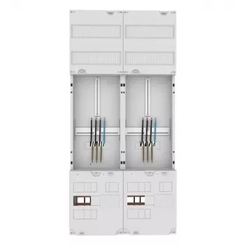 Eaton ZSD-Z27A1332 quadro contatori con quadro di distribuzione, 1 posto contatore, 1 quadro di distribuzione, 63 A, sbarra collettrice a 5 poli, 7 file, 12 TE per fila, pre-cablato 260411