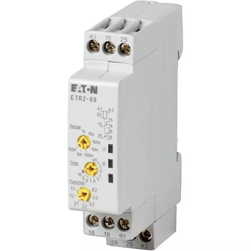 EATON relè temporizzatore multifunzione 0,5s-100h ETR2-69 (262689)