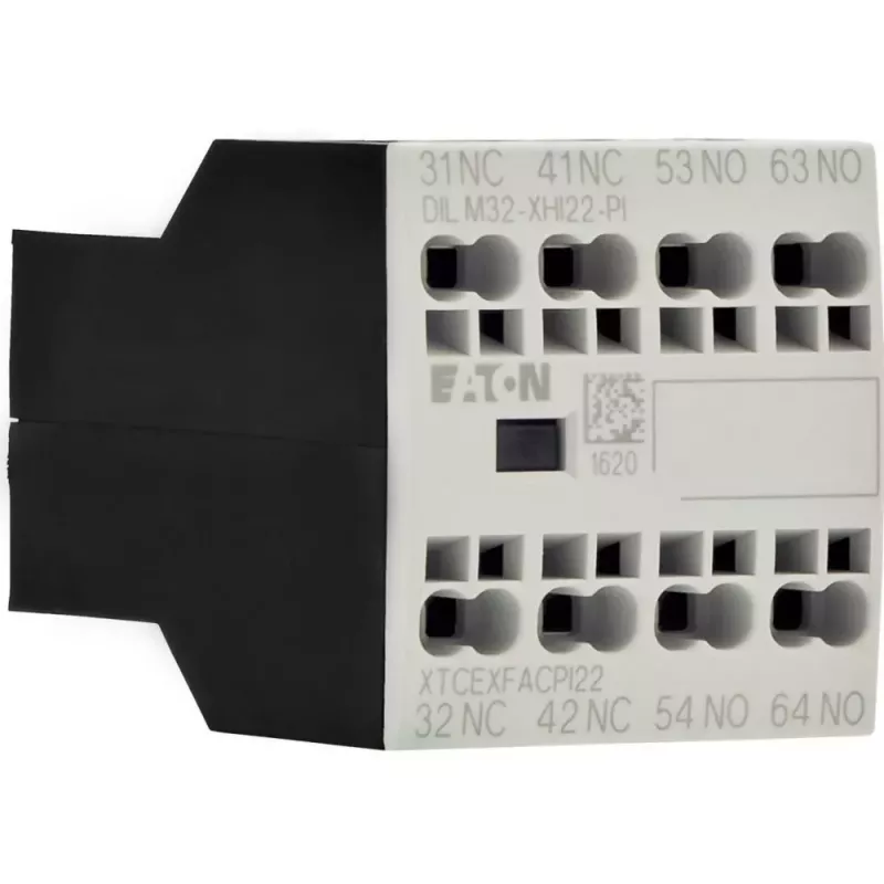 Eaton DILM32-XHI22 blocco contatti ausiliari, 2NO+2NC, montaggio frontale, morsetti a vite 199311