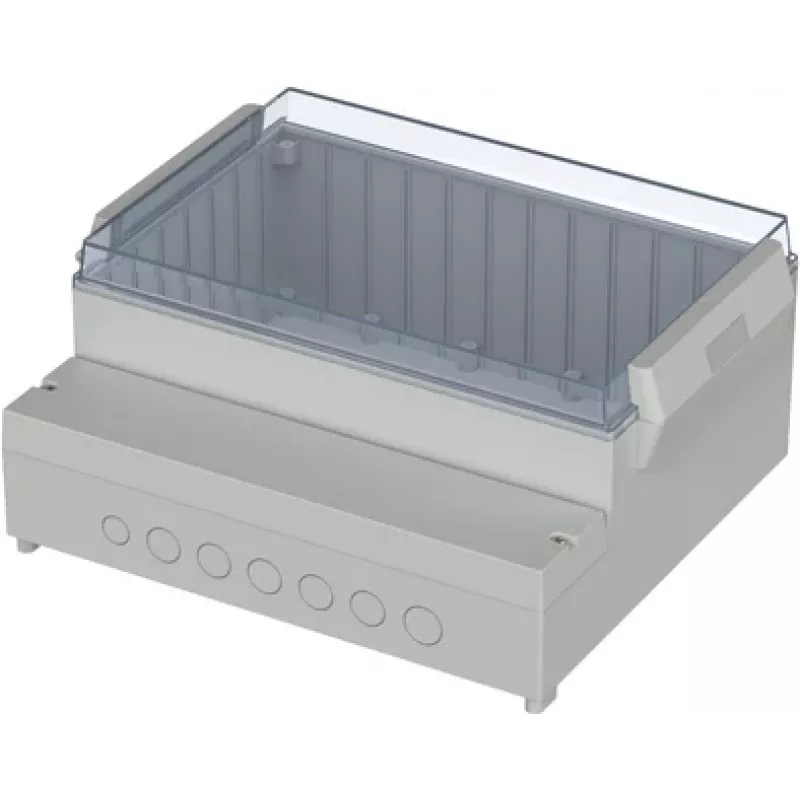 BOPLA RCP 3100 custodia di comando, base ABS, coperchio in policarbonato, grigio chiaro, 296 x 261 x 132,5 mm 41310109