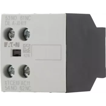 Eaton DILA-XHI11 blocco contatti ausiliari - 1NO+1NC, morsetti a vite, montaggio frontale, 690V 276421