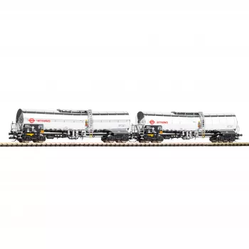 PIKO 47683 TT set 2 pezzi carri cisterna chimici Ermewa epoca VI