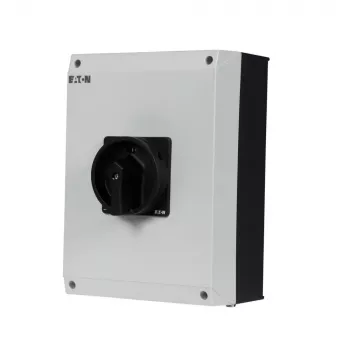 Eaton P3-100/I5/SVB-SW/HI11 interruttore principale tripolare 100 A, montaggio a parete, IP65, manopola rotante rossa/gialla, bloccabile, 1NO+1NC 207375