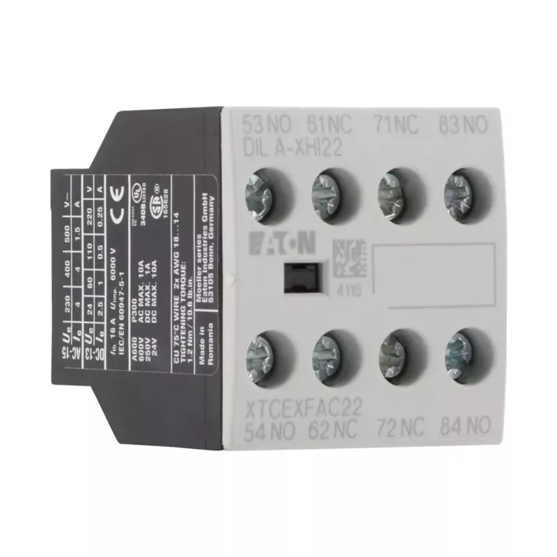 Eaton DILA-XHI22 blocco contatti ausiliari 2NO+2NC montaggio frontale 276426