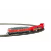 PIKO 57032 set di avvio per bambini treno merci BR 218 DB AG con due carri Eaos aperti