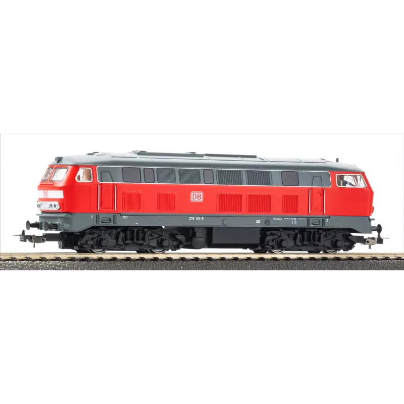 PIKO 57032 set di avvio per bambini treno merci BR 218 DB AG con due carri Eaos aperti