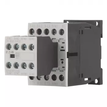 Eaton DILM12-32(24VDC) contattore di potenza, tripolare, 12 A, bobina 24 V DC, 1 NO + 2 NC, morsetti a vite, IP20, montaggio su guida DIN/a vite 276950
