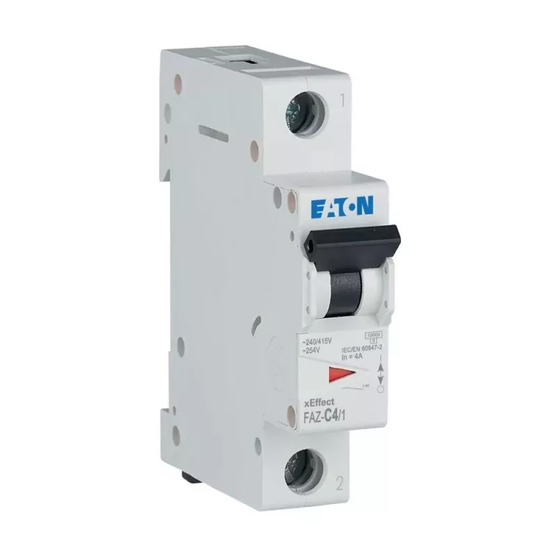 Eaton FAZ-C4/1 interruttore automatico tipo C, 1 polo, 4 A, 10 kA, guida DIN 278553