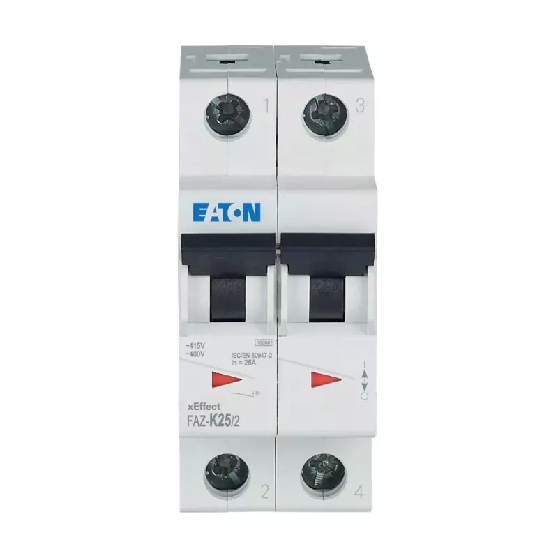 EATON FAZ-K25/2 Interruttore automatico magnetotermico (MCB), curva K, 25 A, 2 poli, 10 kA 278800