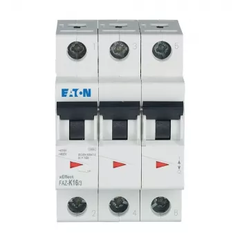 Eaton FAZ-K16/3 Interruttore automatico magnetotermico 16 A 3 poli con curva K 278911