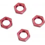 Reely 1:8 Dadi ruota autobloccanti rossi 4 pz. (1528382)