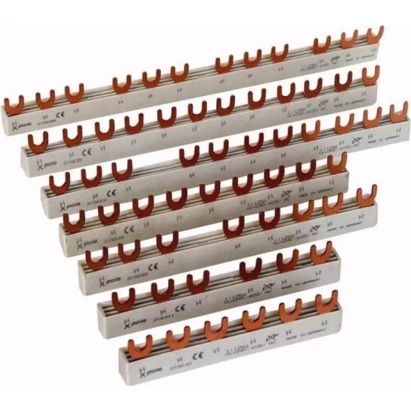 Eaton EVG-16/4PHAS/12MODUL Barra collettrice a pioli 213,6 mm, 4 poli, 16 A, 12 moduli 291476