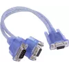 Ixxat Cavo Y-CAN, connettore maschio D-SUB9 su 2x connettore femmina D-SUB9, 0,3 m, nero 1.04.0076.00001