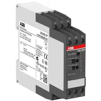 ABB CM-IWS.1P Relè di controllo isolamento, 24-240 V AC/DC, 1-100 kΩ, 1 scambio 1SVR740660R0100