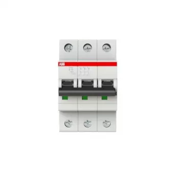 ABB S203-D16 Interruttore automatico magnetotermico, curva D, 16 A, 3 poli, 6 kA, 230/400 V AC 2CDS253001R0161