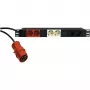KÖNIG & MEYER 19-Power Box 1U PDU 8 prese Schuko, 16 A, nero 28664-000-55
