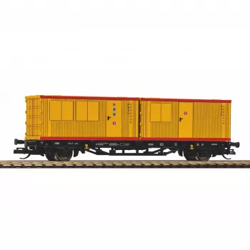 PIKO TT 47729 carro pianale portacontainer con 2 container da 20ft, PIKO Rail Service