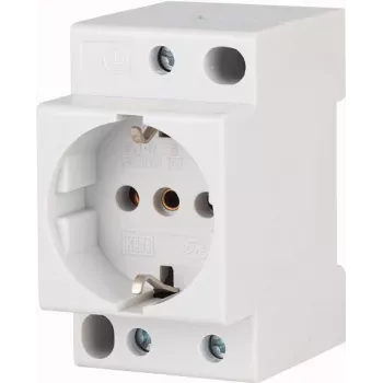 Eaton xPole presa Schuko per guida DIN 16 A 250 V AC senza coperchio, 2,5 TE, grigio chiaro 266875