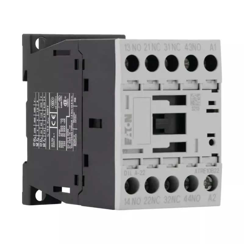 Eaton DILA-22 contattore ausiliario, 4 poli, 2NO+2NC, bobina 230V AC 276407