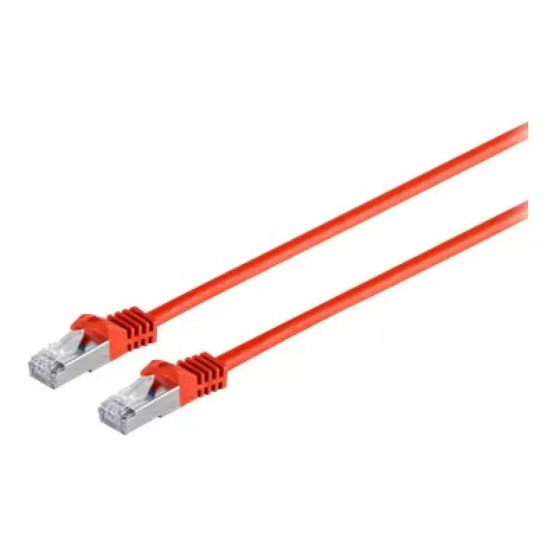 Exertis Connect 79305R Cat6a S/FTP cavo patch RJ45–RJ45, 5 m, privo di alogeni, stampato, senza gancio, rosso