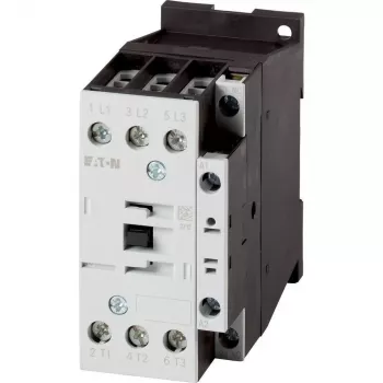 Eaton DILM32-01 contattore di potenza, 3 poli, 32 A, bobina 230 V AC 50 Hz / 240 V AC 60 Hz, 1 contatto ausiliario NC 277292