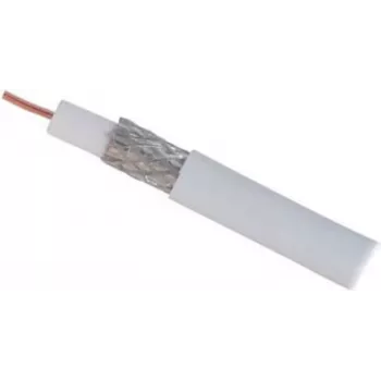 S CONN MAXIMUM CONNECTIVITY cavo coassiale SAT 1,0/4,6, schermatura quadrupla, CCS, >110 dB, 100 m, bianco 15-40001006