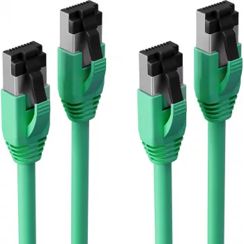S CONN Maximum Connectivity Cat. 8.1 F/FTP PIMF LSZH cavo patch, 7,5 m, verde, confezione da 2 SC08-41063-2