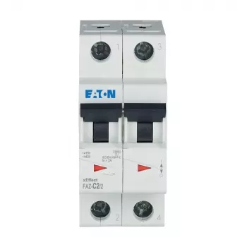 Eaton FAZ-C2/2 interruttore automatico magnetotermico (MCB), 2 A, 2 poli, curva C, 230/400 V AC, 10 kA 278748