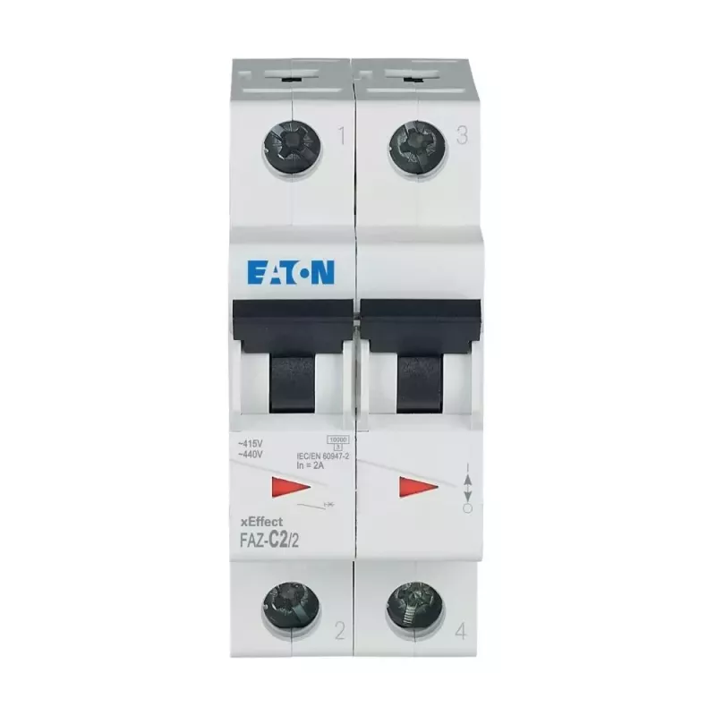 Eaton FAZ-C2/2 interruttore magnetotermico miniaturizzato, tipo C, 2 A, 2 poli 278748