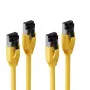 S CONN MAXIMUM CONNECTIVITY Cat. 8.1 F/FTP PIMF LSZH cavo patch, giallo, 1,5 m, confezione da 2 SC08-41152-2