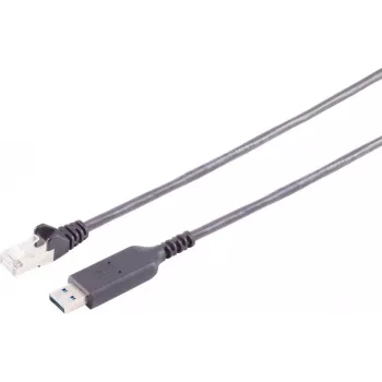 S CONN MAXIMUM CONNECTIVITY cavo adattatore USB-A su RJ45 Gigabit Ethernet, 2 m, nero 13-52035