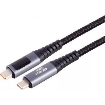 S CONN MAXIMUM CONNECTIVITY cavo di ricarica USB-C, 2.0, 240W PD, A/V/W Display, 2m (14-59035)