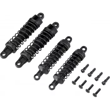 Reely 12609+S152(4)+S062(4) set ammortizzatori riempiti d'olio con 8 molle (blu)
